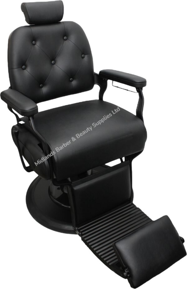 Black Barber Chair – Next Day Delivery | 2 Years Warranty - Image 2